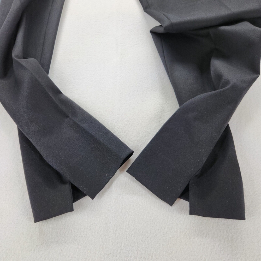 Maria Luisa Biella Collezioni Women Luxury Pants 46 Wool Black Italy US 10 - Picture 10 of 12